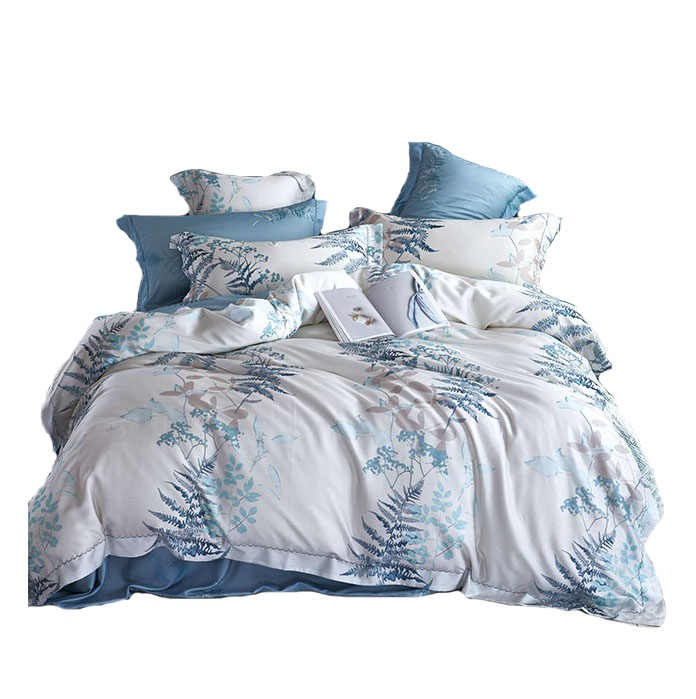 Luxury Lenzing tencel duvet cover set printed bedding set